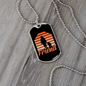 Friend Dog Orange Necklace Stainless Steel or 18k Gold Dog Tag 24" Chain-Express Your Love Gifts