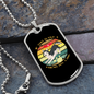 Friend Dog Siberian Necklace Stainless Steel or 18k Gold Dog Tag 24" Chain-Express Your Love Gifts