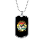 Friend Dog Siberian Necklace Stainless Steel or 18k Gold Dog Tag 24" Chain-Express Your Love Gifts