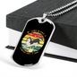 Friend Dog Siberian Necklace Stainless Steel or 18k Gold Dog Tag 24" Chain-Express Your Love Gifts