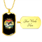 Friend Dog Siberian Necklace Stainless Steel or 18k Gold Dog Tag 24" Chain-Express Your Love Gifts
