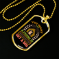 Friend in Washington Dog Necklace Stainless Steel or 18k Gold Dog Tag 24" Chain-Express Your Love Gifts