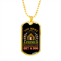 Friend in Washington Dog Necklace Stainless Steel or 18k Gold Dog Tag 24" Chain-Express Your Love Gifts