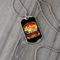 Friend in Washington Dog Orange Necklace Stainless Steel or 18k Gold Dog Tag 24" Chain-Express Your Love Gifts