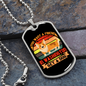 Friend in Washington Dog Orange Necklace Stainless Steel or 18k Gold Dog Tag 24" Chain-Express Your Love Gifts