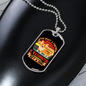 Friend in Washington Dog Orange Necklace Stainless Steel or 18k Gold Dog Tag 24" Chain-Express Your Love Gifts
