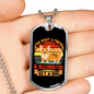Friend in Washington Dog Orange Necklace Stainless Steel or 18k Gold Dog Tag 24" Chain-Express Your Love Gifts
