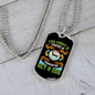 Friend in Washington Green Necklace Stainless Steel or 18k Gold Dog Tag 24" Chain-Express Your Love Gifts