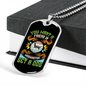 Friend in Washington Green Necklace Stainless Steel or 18k Gold Dog Tag 24" Chain-Express Your Love Gifts