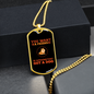 Friend in Washington Necklace Stainless Steel or 18k Gold Dog Tag 24" Chain-Express Your Love Gifts