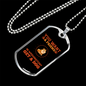 Friend in Washington Necklace Stainless Steel or 18k Gold Dog Tag 24" Chain-Express Your Love Gifts