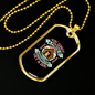 Friend in Washington Pink Necklace Stainless Steel or 18k Gold Dog Tag 24" Chain-Express Your Love Gifts