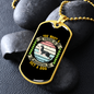 Friend in Washington Siberian Necklace Stainless Steel or 18k Gold Dog Tag 24" Chain-Express Your Love Gifts