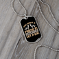 Friend in Washington Siberians Necklace Stainless Steel or 18k Gold Dog Tag 24" Chain-Express Your Love Gifts
