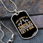 Friend in Washington Siberians Necklace Stainless Steel or 18k Gold Dog Tag 24" Chain-Express Your Love Gifts
