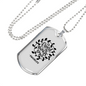 Friend Is Always Loyal Proverbs 17:17 Necklace Stainless Steel or 18k Gold Dog Tag 24" Chain-Express Your Love Gifts