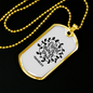 Friend Is Always Loyal Proverbs 17:17 Necklace Stainless Steel or 18k Gold Dog Tag 24" Chain-Express Your Love Gifts