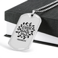Friend Is Always Loyal Proverbs 17:17 Necklace Stainless Steel or 18k Gold Dog Tag 24" Chain-Express Your Love Gifts