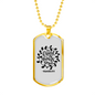 Friend Is Always Loyal Proverbs 17:17 Necklace Stainless Steel or 18k Gold Dog Tag 24" Chain-Express Your Love Gifts