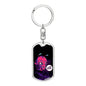 Friggin' Alien Dog Tag Pendant Keychain Stainless Steel or 18k Gold-Express Your Love Gifts