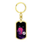 Friggin' Alien Dog Tag Pendant Keychain Stainless Steel or 18k Gold-Express Your Love Gifts