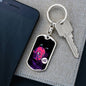 Friggin' Alien Dog Tag Pendant Keychain Stainless Steel or 18k Gold-Express Your Love Gifts