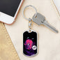 Friggin' Alien Dog Tag Pendant Keychain Stainless Steel or 18k Gold-Express Your Love Gifts