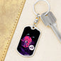 Friggin' Alien Dog Tag Pendant Keychain Stainless Steel or 18k Gold-Express Your Love Gifts