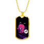 Friggin' Alien Necklace UFO Alien Fan Gift Stainless Steel or 18k Gold Dog Tag 24" Chain-Express Your Love Gifts