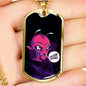 Friggin' Alien Necklace UFO Alien Fan Gift Stainless Steel or 18k Gold Dog Tag 24" Chain-Express Your Love Gifts