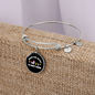 From Fur Mama Cat Bracelet Stainless Steel or 18k Gold Circle Bangle-Express Your Love Gifts