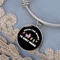 From Fur Mama Cat Bracelet Stainless Steel or 18k Gold Circle Bangle-Express Your Love Gifts