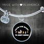 From Fur Mama Cat Bracelet Stainless Steel or 18k Gold Circle Bangle-Express Your Love Gifts