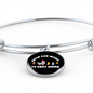 From Fur Mama Cat Bracelet Stainless Steel or 18k Gold Circle Bangle-Express Your Love Gifts