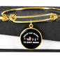 From Fur Mama Cat Bracelet Stainless Steel or 18k Gold Circle Bangle-Express Your Love Gifts