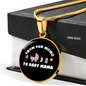 From Fur Mama Cat Circle Necklace Stainless Steel or 18k Gold 18-22"-Express Your Love Gifts