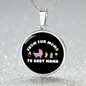 From Fur Mama Cat Circle Necklace Stainless Steel or 18k Gold 18-22"-Express Your Love Gifts