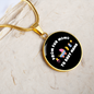 From Fur Mama Cat Circle Necklace Stainless Steel or 18k Gold 18-22"-Express Your Love Gifts