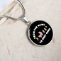From Fur Mama Cat Circle Necklace Stainless Steel or 18k Gold 18-22"-Express Your Love Gifts