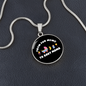 From Fur Mama Cat Circle Necklace Stainless Steel or 18k Gold 18-22"-Express Your Love Gifts