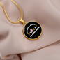 From Fur Mama Cat Circle Necklace Stainless Steel or 18k Gold 18-22"-Express Your Love Gifts