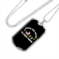 From Fur Mama to Baby Mama Cat Necklace Stainless Steel or 18k Gold Dog Tag 24" Chain-Express Your Love Gifts