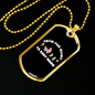 From Fur Mama to Baby Mama Cat Necklace Stainless Steel or 18k Gold Dog Tag 24" Chain-Express Your Love Gifts