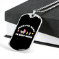 From Fur Mama to Baby Mama Cat Necklace Stainless Steel or 18k Gold Dog Tag 24" Chain-Express Your Love Gifts