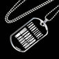 Front Line Warrior Necklace Nurse Stainless Steel or 18k Gold Dog Tag W 24"-Express Your Love Gifts