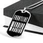 Front Line Warrior Necklace Nurse Stainless Steel or 18k Gold Dog Tag W 24"-Express Your Love Gifts