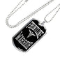Frontline Warrior Necklace Caduceus Pendant Stainless Steel or 18k Gold Dog Tag W 24"-Express Your Love Gifts