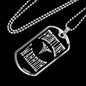 Frontline Warrior Necklace Caduceus Pendant Stainless Steel or 18k Gold Dog Tag W 24"-Express Your Love Gifts