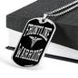Frontline Warrior Necklace Caduceus Pendant Stainless Steel or 18k Gold Dog Tag W 24"-Express Your Love Gifts