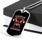 Fueled By Fire Necklace Stainless Steel or 18k Gold Dog Tag 24" Chain-Express Your Love Gifts